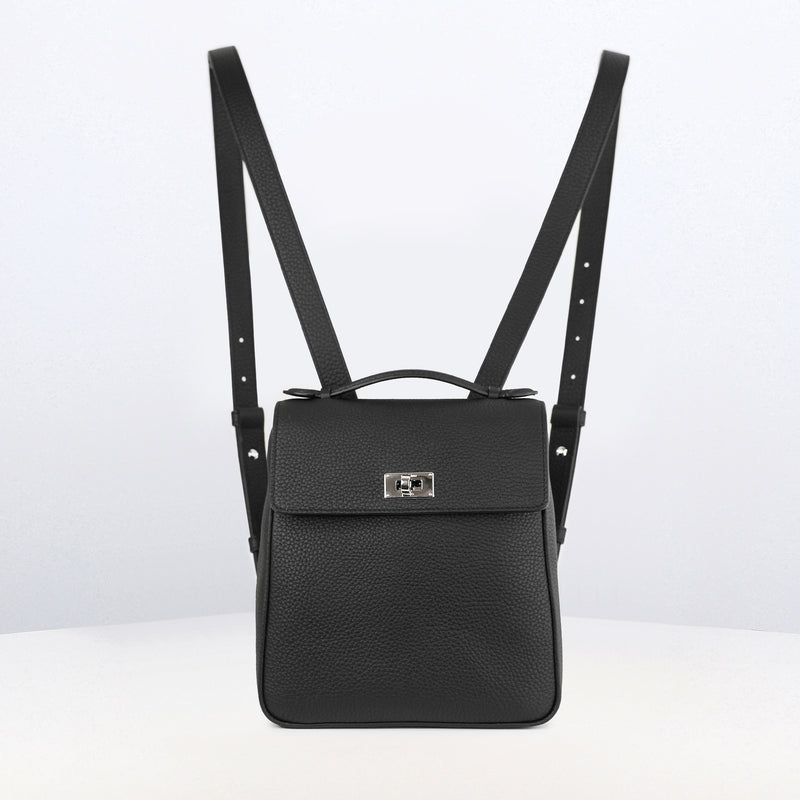 LEATHER BACKPACK MONCEAU BLACK