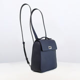 LEATHER BACKPACK MONCEAU NAVY