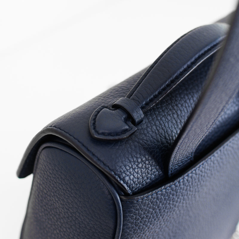 LEATHER BACKPACK MONCEAU NAVY