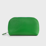 LEATHER COSMETIC CASE GREEN BAMBOO