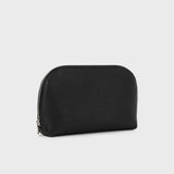 LEATHER COSMETIC CASE BLACK