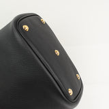 LEATHER HANDBAG ETOILE PM BLACK WITH GOLD HARDWARE