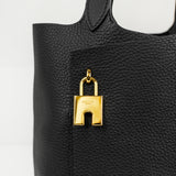 LEATHER HANDBAG ETOILE PM BLACK WITH GOLD HARDWARE