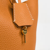 LEATHER HANDBAG ETOILE PM CAMEL WITH GOLD HARDWARE