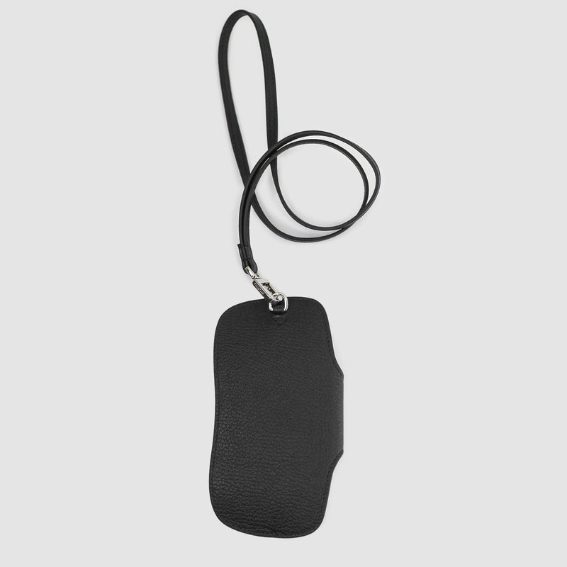 LEATHER GLASSES HOLDER BLACK