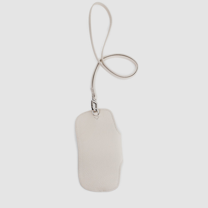 LEATHER GLASSES HOLDER IVORY