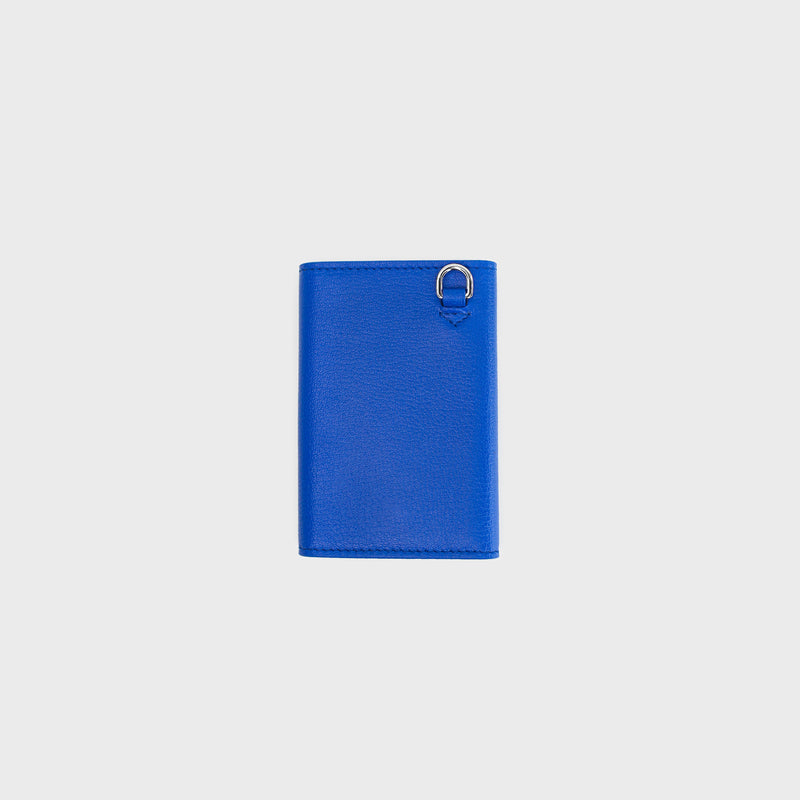 LEATHER KEY CASE OCEAN BLUE