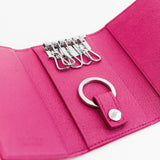 LEATHER KEY CASE FUXIA