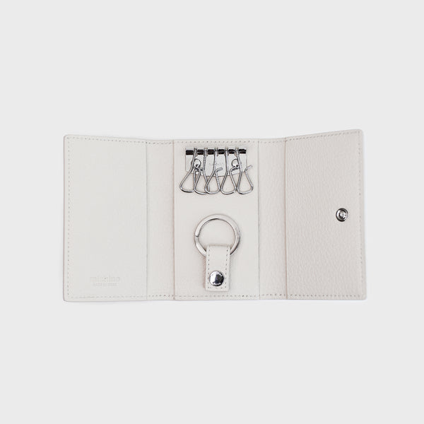 LEATHER KEY CASE IVORY