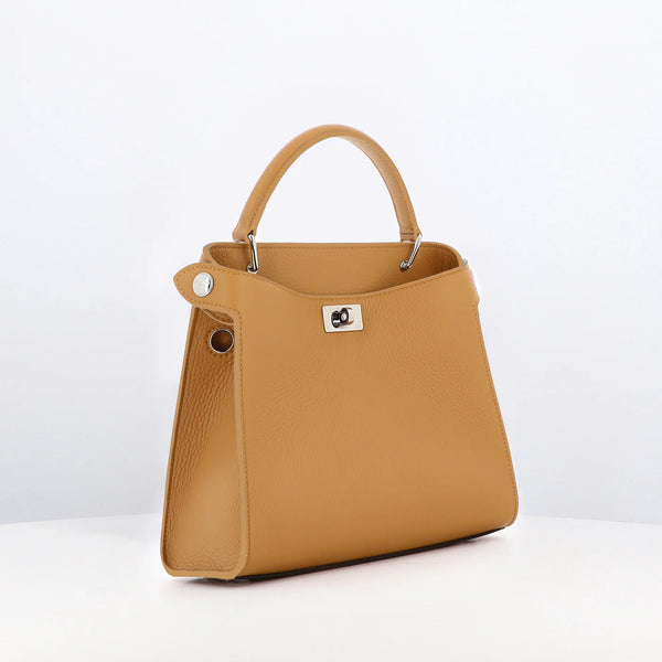 LEATHER HANDBAG LUTECE MINI BISCOTTO