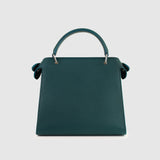 LEATHER HANDBAG LUTECE MINI EMERALD