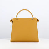 LEATHER HANDBAG LUTECE MINI SUN YELLOW