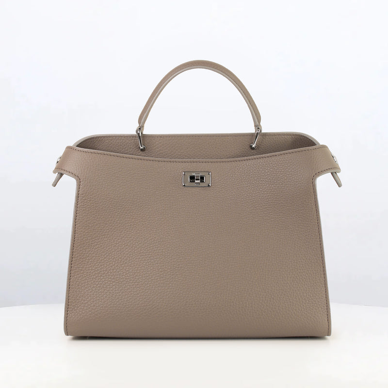 LEATHER HANDBAG LUTECE PM ELEPHANT