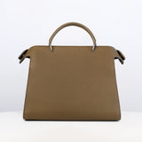 LEATHER HANDBAG LUTECE PM TAUPE