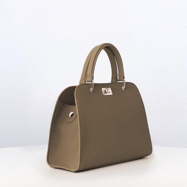 SAC À MAIN EN CUIR OPÉRA MINI TAUPE