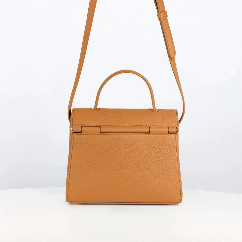 LEATHER HANDBAG PALAIS ROYAL MINI CAMEL