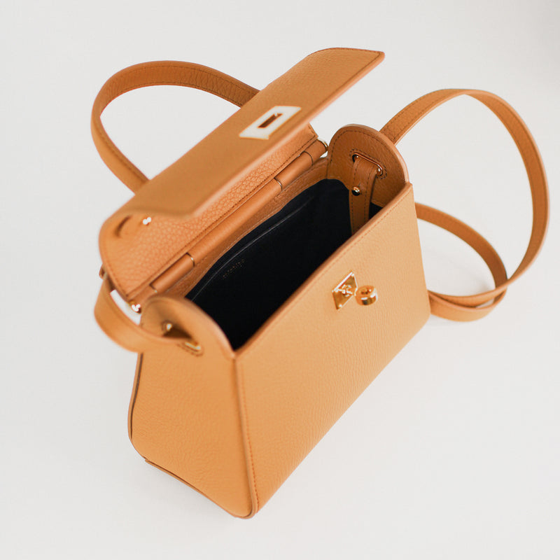 LEATHER HANDBAG PALAIS ROYAL MINI CAMEL