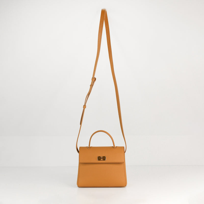 LEATHER HANDBAG PALAIS ROYAL MINI CAMEL