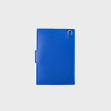 LEATHER PASSPORT HOLDER OCEAN BLUE