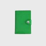 LEATHER PASSPORT HOLDER GREEN BAMBOO