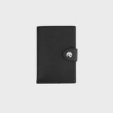 LEATHER PASSPORT HOLDER BLACK