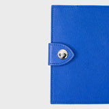 LEATHER PASSPORT HOLDER OCEAN BLUE