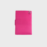 LEATHER PASSPORT HOLDER FUXIA