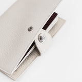 LEATHER PASSPORT HOLDER IVORY