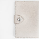 LEATHER PASSPORT HOLDER IVORY