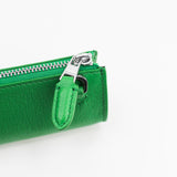 LEATHER PEN CASE GREEN BAMBOO