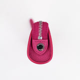 LEATHER PEN CASE FUXIA