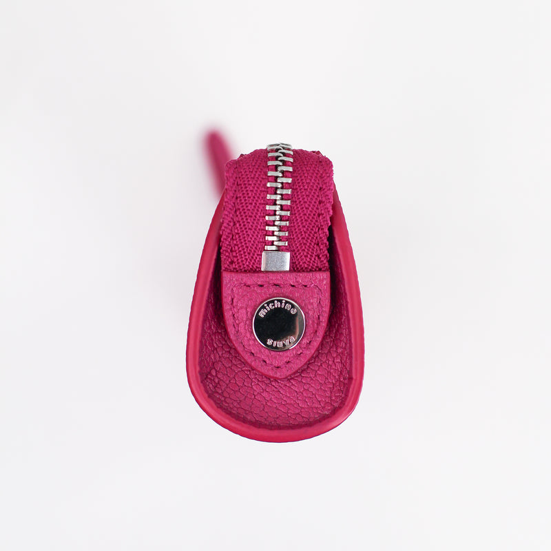 LEATHER PEN CASE FUXIA