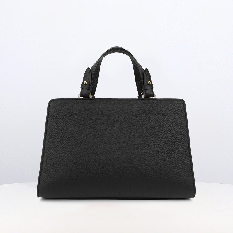 LEATHER HANDBAG TROCADERO BLACK