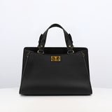 LEATHER HANDBAG TROCADERO BLACK