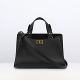 LEATHER HANDBAG TROCADERO BLACK