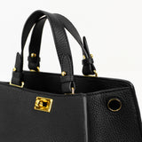 LEATHER HANDBAG TROCADERO BLACK