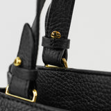 LEATHER HANDBAG TROCADERO BLACK