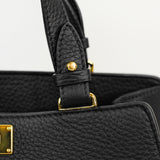 LEATHER HANDBAG TROCADERO BLACK