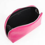 LEATHER COSMETIC CASE FUXIA