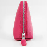 LEATHER COSMETIC CASE FUXIA