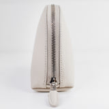 LEATHER COSMETIC CASE IVORY